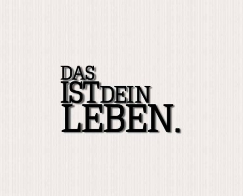 Das ist dein Leben / Holstee Manifesto deutsche Video Animation als Kinetic Typography