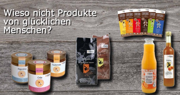 Claro Fairtrade Produkte Auswahl, Messe Video