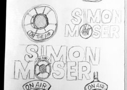 Simon Moser NRJ Logo Skizzen Entwürfe 2