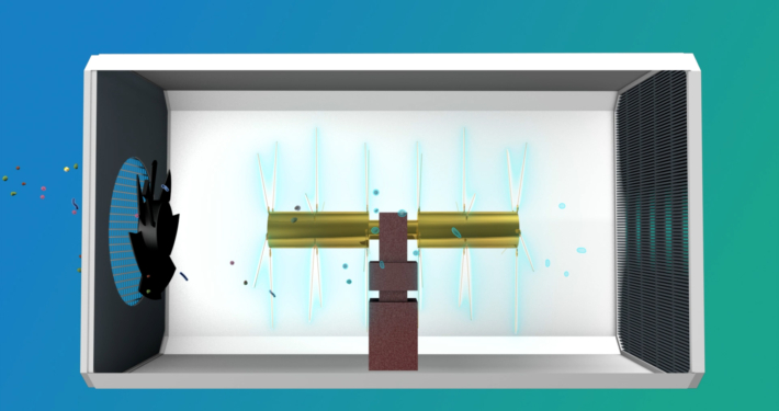 3D-Luftfilter-innen-Ansicht-Animation-Video 3D Video Animation des Luftfilter Innenlebens