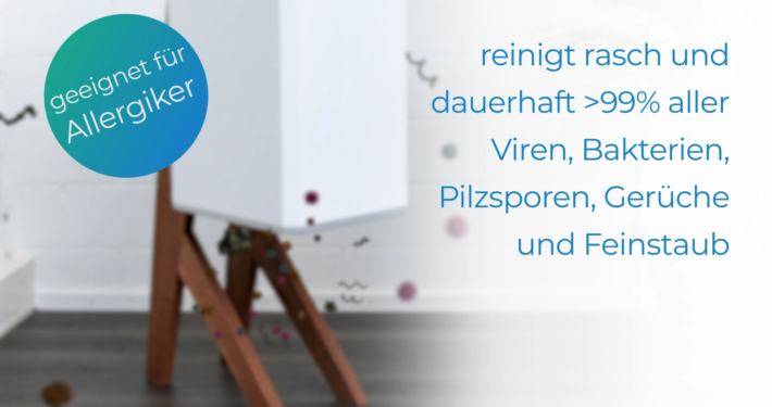 Video-Animation-Luftfilter-3D-Partikel 3D Video Animation ergänzt mit Text Einblender und Störer